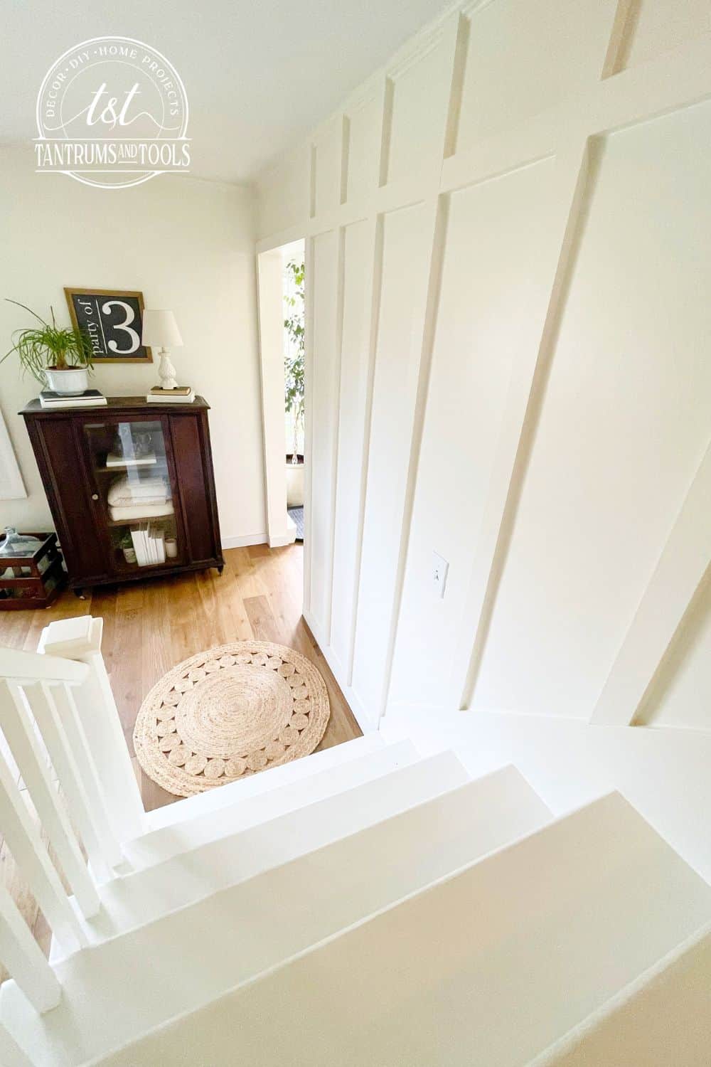 Board and Batten on a Staircase Wall: DIY Step-By-Step Guide