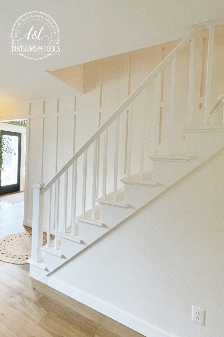 Board and Batten on a Staircase Wall: DIY Step-By-Step Guide