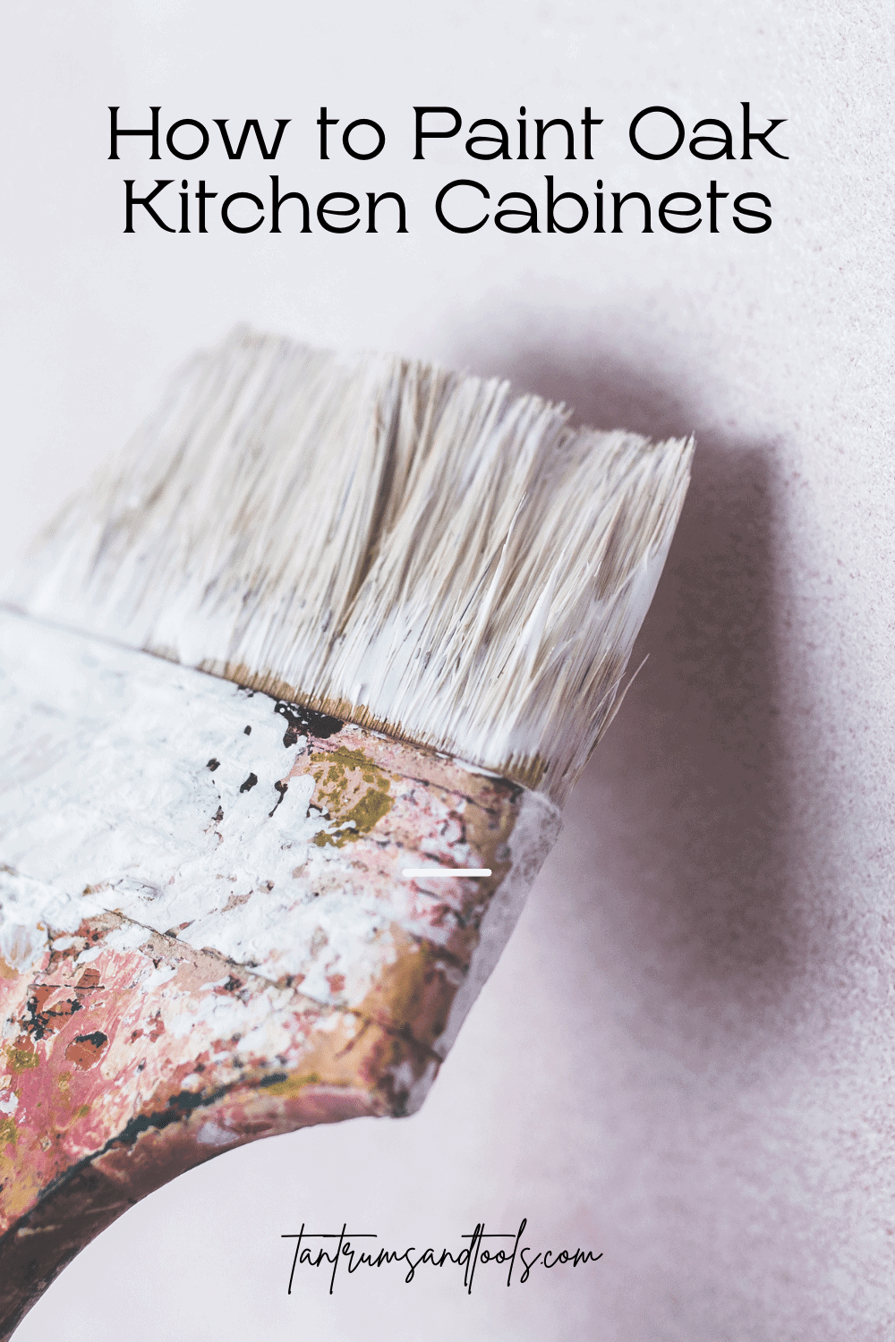How to Paint Oak Cabinets White and Hide the Grain