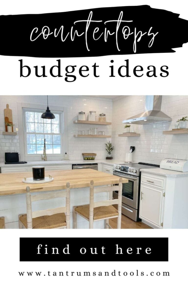 Budget Kitchen Countertop Ideas » Tantrums and Tools