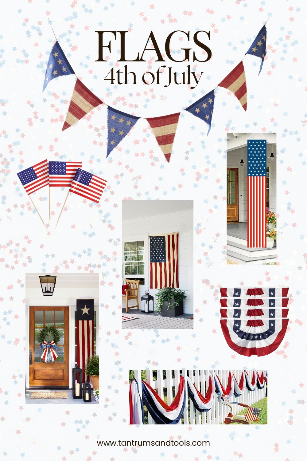 Patriotic Front Porch Ideas With The American Flag
