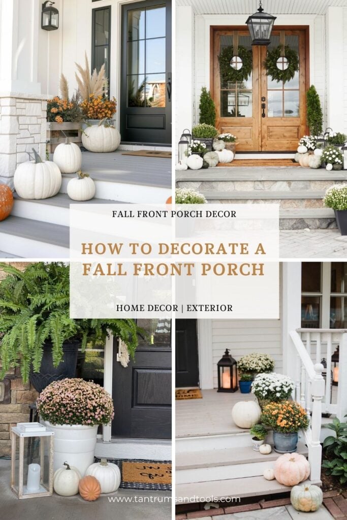 fall front porch decor
