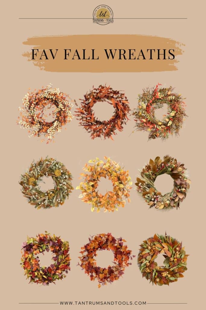 fall wreaths front door