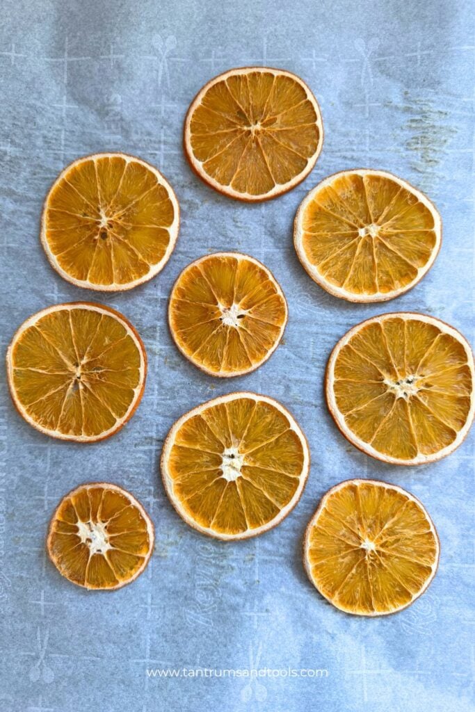 How to make dried orange slices