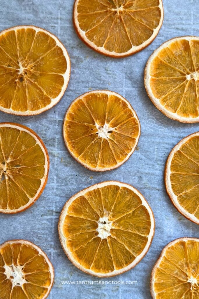 how to dry orange slices