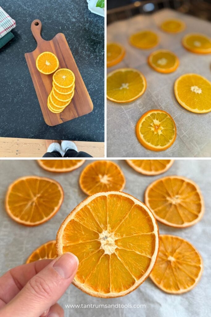 How to make dried orange slices
