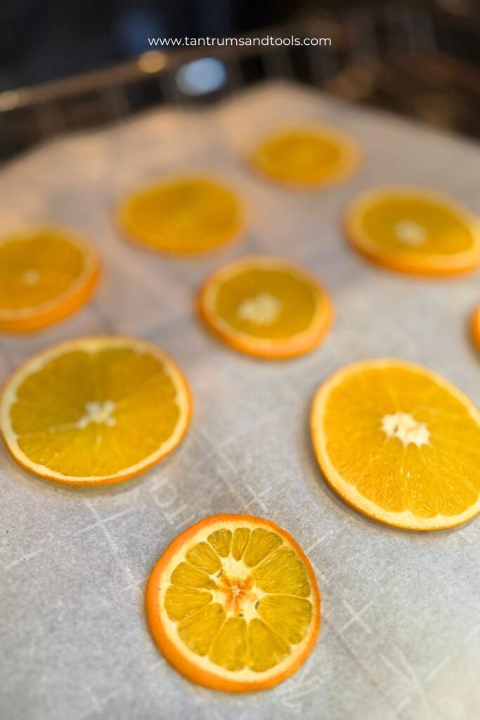 How to make dried orange slices