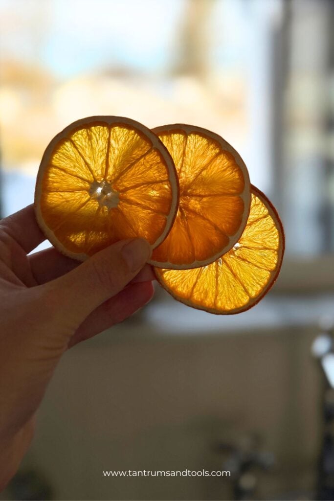 How to make dried orange slices