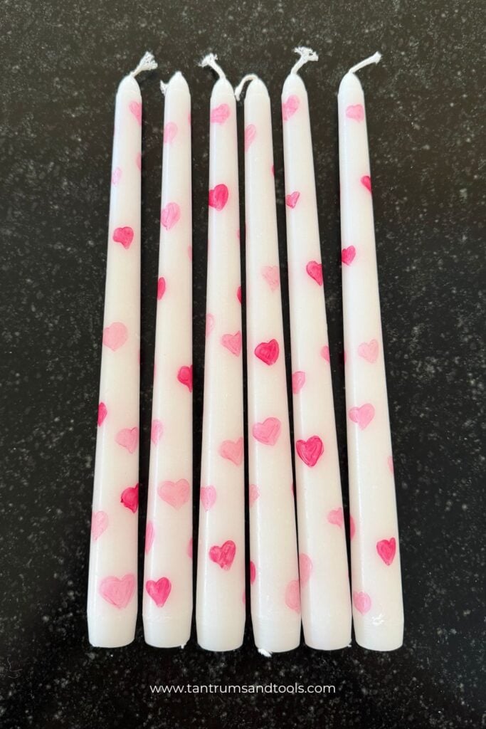 DIY Valentines decorations | Valentines candles ideas